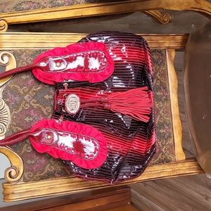 Red and black sharif bag